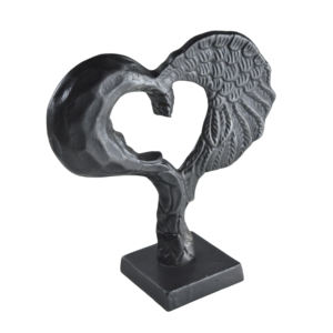 Decoración Vajilla de metal Diseño de corazón Corazón antiguo de plata para decoración de Navidad Hogar y decoración festiva Diseño Corazón de Navidad - Product Image 3