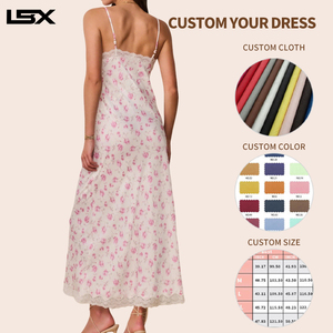 Vestido Elegante Personalizado con Estampado Digital OEM, Vestido <span class=keywords><strong>de</strong></span> Verano para Mujer, Vestido <span class=keywords><strong>de</strong></span> Fiesta, Vestido <span class=keywords><strong>de</strong></span> Noche - Product Image 2