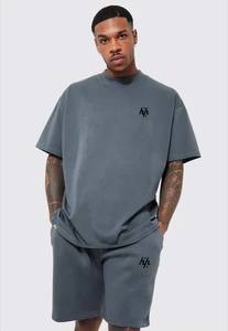 Men's Customizable Summer 2-Piece Shirt <b>Shorts</b> Set Breathable Casual Design Embroidered Technique for Spring Wholesale OEM - Product Image 5