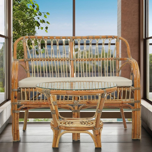 Venta caliente sofá balcón hecho a mano ratán moderno madera ratán sofá clásico de Indonesia para muebles para el hogar - Product Image 4