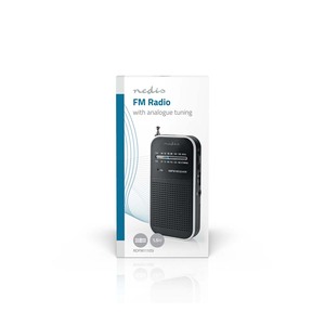 Radio analogica portatile AM/FM 1.5W nera (Nedis RDFM1110SI) - Product Image 3