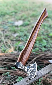 Wholesale Customized Top Quality OEM ODM Service Professional Damascus Hunting <b>Axe</b> Hand Forged Carbon Steel Hatchet <b>Camping</b> <b>Axe</b> - Product Image 5