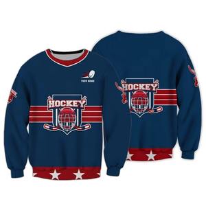 Sweatshirts de hockey pour hommes printemps automne grande taille pulls à capuche vêtements nom personnalisé Sport survêtement pour hommes Sudadera - Product Image 5