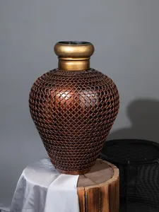 Lightweight Aluminium Flower <b>Vase</b> Durable Reusable Metal <b>Vases</b> for Indoor Plants Outdoor Garden & Event Decoration - Product Image 4