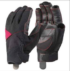 Guantes de vela de alto rendimiento con palma de cuero reforzada sin costuras y protección superior para climas extremos - Product Image 5