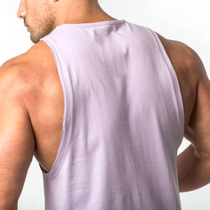 T-shirt sans manches avec logo imprimé personnalisé pour homme, vêtements de sport, fitness, gym, sport, muscle, 100% coton, col rond, débardeur pour homme - Product Image 6