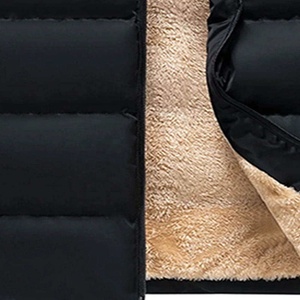 Veste sans manches matelassée à capuche unisexe d'hiver de haute qualité, fermeture éclair, logo frontal, chaude, décontractée, en toile, style bulle, vente en gros - Product Image 5