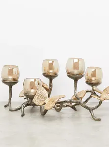 ตกแต่ง 5-Votive เชิงเทียนยุโรปสไตล์โบราณตารางหัตถกรรมตกแต่งบ้านเชิงเทียน - Product Image 6