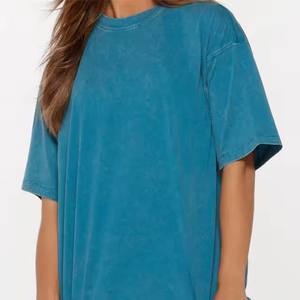 2025 diseño de logotipo personalizado para mujer de alta calidad 100% algodón de gran tamaño suelta camisetas de manga corta transpirable ecológico verano - Product Image 6