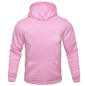 Sudadera con capucha transpirable de talla grande de alta calidad, ropa de calle sólida de algodón y poliéster para hombres, logotipo personalizado, esencial de invierno - Product Image 2