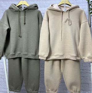 Haute qualité hommes pull veste à manches longues pull à capuche hommes femmes nouveau hiver Essentials coupe ample lettre pull costume - Product Image 2