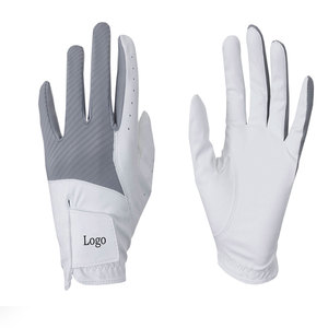 Gants de golf à impression en tissu à une main qualifiés Gants de golf en cuir synthétique avec emballage en peau de mouton - Product Image 4