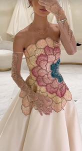 XiaoxiangFeng - Tejido a Mano con Perlas Bordadas, Cálido y Peludo, de Lujo, Ecológico, 100% Polipropileno, para Bodas - Product Image 3