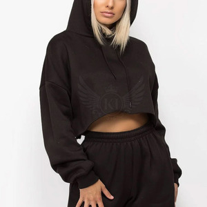 เสื้อครอปมีฮู้ดสำหรับผู้หญิงเสื้อครอปมีฮู้ดเสื้อครอปสำหรับผู้หญิงสไตล์ใหม่2024 - Product Image 5