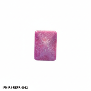 Anillo de Resina Rosa Marmoleado, Joyería de Diseño con Remolino Magenta y Lavanda, Anillo Rectangular Grueso Hecho a Mano - Product Image 2