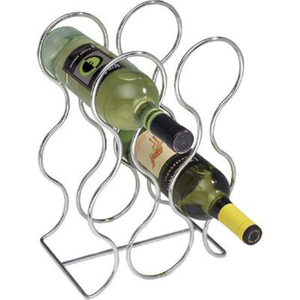 Porte-bouteilles de vin en fil métallique en fer au design élégant, finition cuivre, pour la décoration de table à domicile, porte-bouteilles de vin personnalisé - Product Image 4