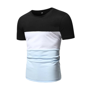 Camiseta con bloques de color para hombre, camisetas personalizadas de alta calidad para hombre - Product Image 2