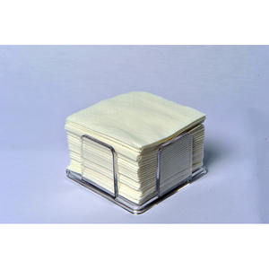 Tovaglioli Bianchi 20x20cm con Bordo Goffrato 100pz 60 Confezioni B2B - Product Image 1