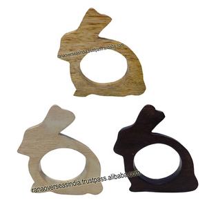 Servilletero en forma de conejo de madera con precio al por mayor de tendencia caliente para el hogar Hotel y restaurante - Product Image 1