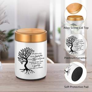 Urnas pequeñas para cenizas humanas, urnas de cremación de recuerdo, tamaño personalizado para cenizas, recuerdos para cenizas, funeral conmemorativo, grabado en blanco - Product Image 2