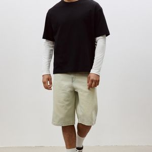 ใหม่เสื้อยืดผู้ชายผ้าฝ้ายแขนสั้นคุณภาพสูงสำหรับผู้ชายเสื้อยืดลำลองสีพื้น - Product Image 6