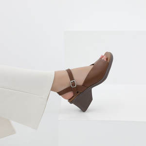 Jshoe รองเท้าแตะสตรีแฟชั่นสไตล์เกาหลี TikTok รองเท้าหนังวัวแท้แท้แท้ลายไวรัสทำมือ 'liquid' - Product Image 5