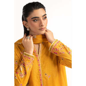 Conjunto de Traje de 3 Piezas Bordado Khaddar para Mujer IPSTD-55084 - Product Image 6