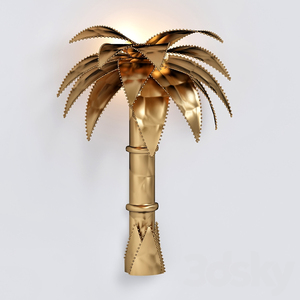 Lampe de table palmier en laiton de luxe Antique fière allure dans une maison de luxe pour la décoration - Product Image 3