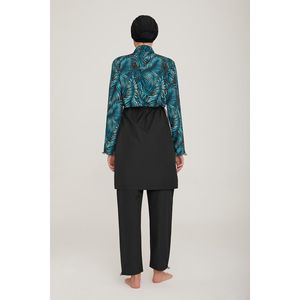 Costume da bagno con paracadute 4 pezzi completamente coperto e allacciato anteriore - Product Image 2