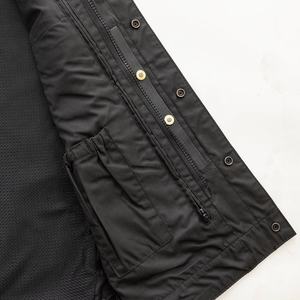Nouveaux gilets en cuir sur mesure, haute qualité, mode, respirants, vente en gros, multi-poches, gilet tactique en cuir pour moto, pour homme - Product Image 5
