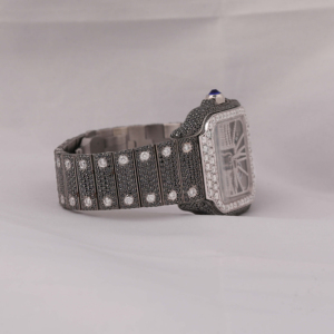 Meilleure qualité VVS Moissanite Diamant Montre Bijoux de mode Diamant Clouté Quartz Glacé De Luxe Glacé - Product Image 3