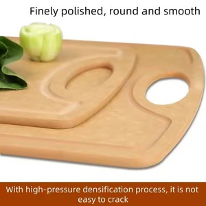 Tabla de cortar de fibra de madera personalizada, tabla de cortar de cocina para supermercado, tabla de cortar de pies antideslizante - Product Image 2
