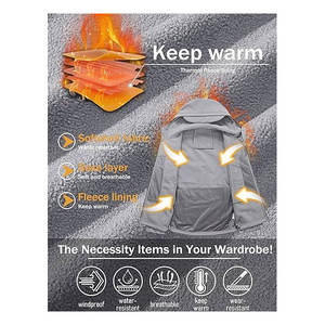 Chaqueta Softshell para hombre con ajuste cómodo última llegada para uso en exteriores de invierno OEM al por mayor personalizada - Product Image 4
