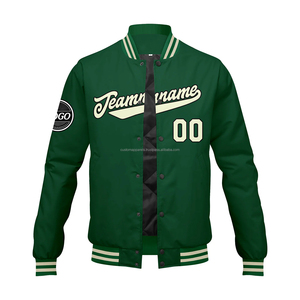 Custom Varsity Jacket MCACVJ-77 Real Leather with Event Logo Embroidery for <b>Promotional</b> Corporate Wear - Product Image 2