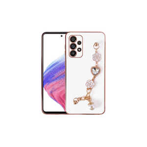 Funda Protectora Blanca Netzy para Samsung Galaxy A13 4G, Carcasa de Silicona Suave con Correa de Mano y Protección de Cámara, Compatible con A53 A34 5G - Product Image 1
