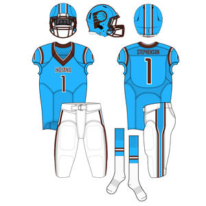 Uniforme de fútbol americano personalizado de alta calidad, Conjunto de jersey de sublimación de manga corta al por mayor para adultos, niños, equipo juvenil - Product Image 5