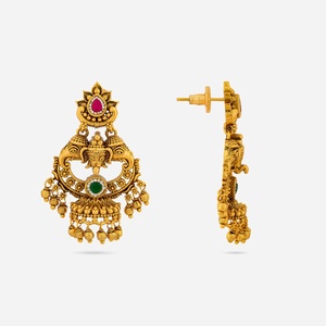 Boucles d'oreilles pendantes en forme d'animaux charmants pour mariage et fête, avec accents en laiton et perles 189154 - Product Image 4