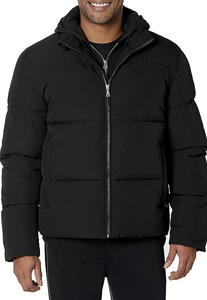 Sweat-shirt à fermeture éclair pour homme, col montant, veste matelassée, blanc, léger, avec poche, logo personnalisé, fabrication directe du Bangladesh, vente en gros - Product Image 5