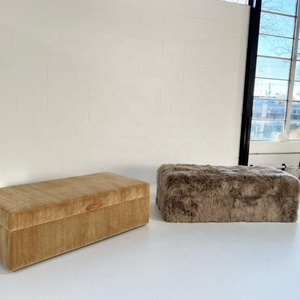 Puf de Piel de Oveja Hecho a Mano de Alta Gama a Precio de Fábrica, Otomana Modular Forsyth con Almacenamiento para Dormitorio, Ecológico, en Varios Tamaños y Colores - Product Image 6