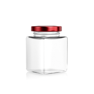 Vente en gros de pots en verre carrés vides pour miel, <span class=keywords><strong>confiture</strong></span>, etc. (100 ml, 250 ml, 380 ml) - Product Image 5