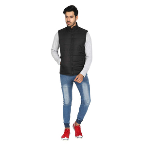 Wholesale High Quality OEM <b>Men</b> Puffer <b>Vest</b> Stand Collar Winter Warm Outwear Sleeveless Gilet Jackets For Adults Customized - Product Image 5