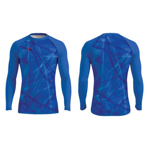 Personalizado sublimado manga larga MMA BJJ Rash Guard para entrenamiento de gimnasia - Product Image 2