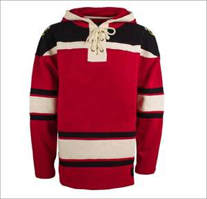 Meilleurs sweats à capuche de hockey sur glace par sublimation, sweats à capuche personnalisés en dentelle, vêtements de sport, logo personnalisé, design imperméable et respirant, 100% polyester - Product Image 3