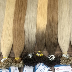 Factory Price Colored NanoringHair Keratin Tip Hair <b>Extensions</b> 100% Vietnamese Human Hair Genius Weft - Product Image 5