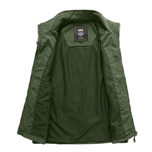 NOUVEAU Gilet matelassé sans manches en toile pour hommes-Vêtements d'extérieur de printemps respirants à séchage rapide pour les activités de plein air - Product Image 4