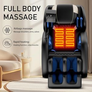 Fauteuil de massage avec fonction de relaxation complète du corps, shiatsu, chaleur, rouleau pour les pieds, étirement thaïlandais, haut-parleurs Bluetooth, purification par anions - Product Image 3