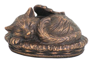 Urna de Latón con Forma de Gato Arrodillado - Product Image 6