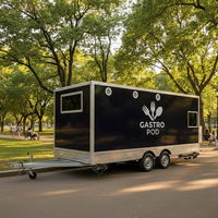 Remorques de concession pour hot-dogs, cuisine mobile de rue, remorque alimentaire entièrement équipée, camion de restauration rapide mobile