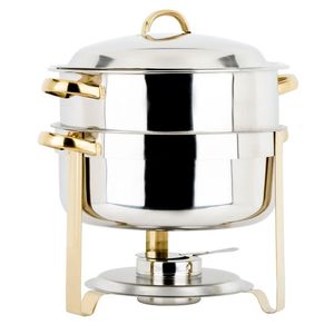 Grand plat rectangulaire en acier inoxydable pour les buffets, assurant une chauffe uniforme et un service spacieux des aliments - Product Image 4
