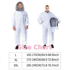 Haute qualité adulte trois couches maille apiculture costume Protection abeille aéré air frais ensemble apiculture vêtements - Product Image 3